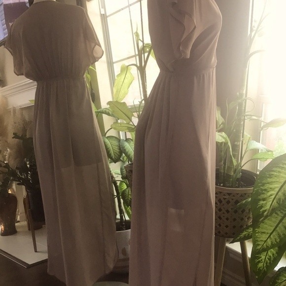 Taupe Beach Maxi Cover Up - Picture 4 of 4